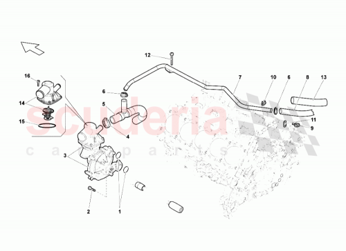 Part Diagram for Lamborghini 07L121093A