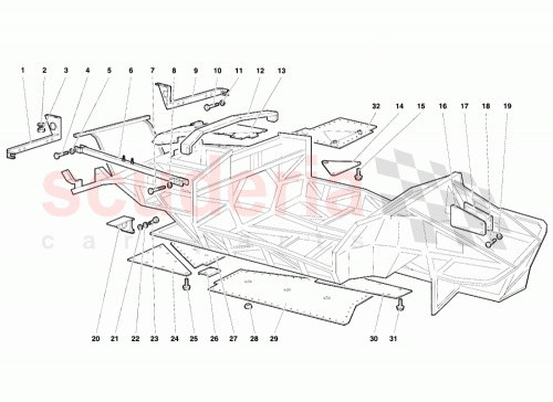 Part Diagram for Lamborghini 004131316