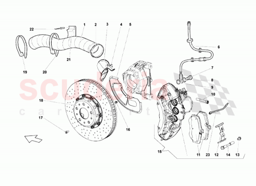 Part Diagram for Lamborghini 410615105R