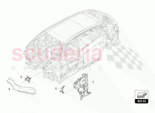 Part Diagram for Lamborghini 4M0802951B