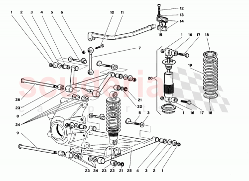 Part Diagram for Lamborghini 0052005049