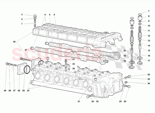 Part Diagram for Lamborghini 001220844
