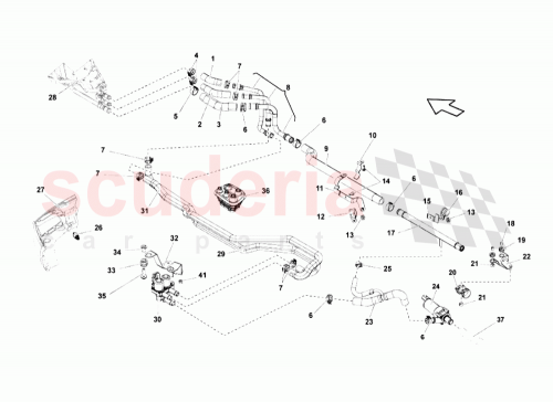 Part Diagram for Lamborghini 400820761B
