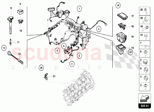 Part Diagram for Lamborghini 06H905601C