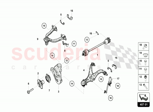 Part Diagram for Lamborghini 4T0407246B