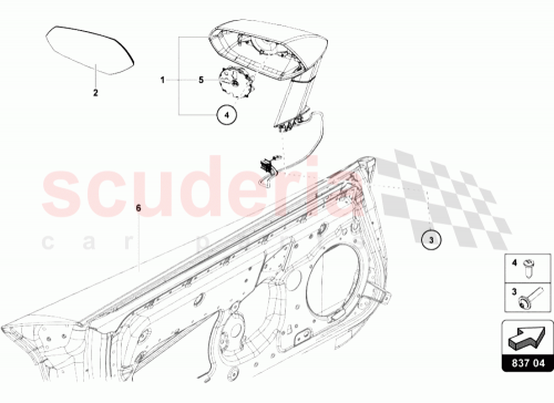 Part Diagram for Lamborghini 476857521B