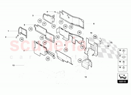Part Diagram for Lamborghini 470825242B