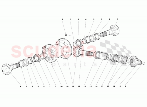 Part Diagram for Lamborghini 002334350
