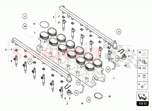 Part Diagram for Lamborghini N10413405
