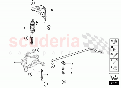 Part Diagram for Lamborghini 4T0412019AA