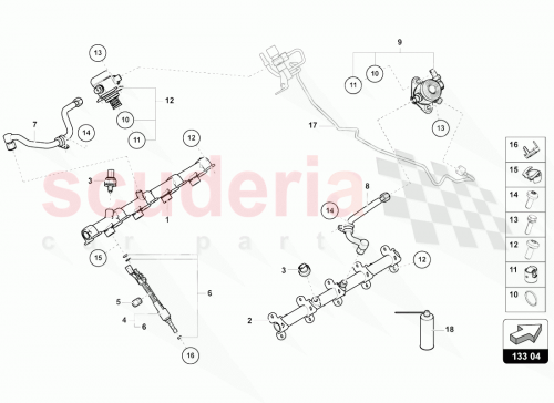 Part Diagram for Lamborghini 0P2133315A