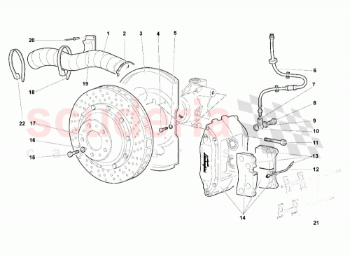 Part Diagram for Lamborghini 008410503