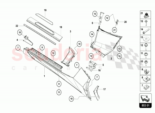 Part Diagram for Lamborghini 470853383A