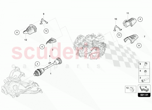 Part Diagram for Lamborghini 4T0301330