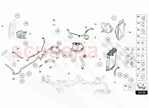 Part Diagram for Lamborghini 4S7121321