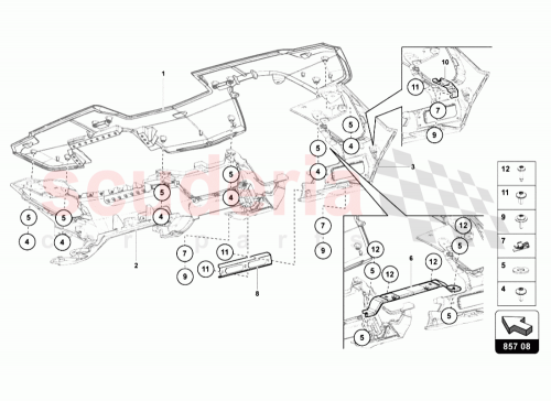 Part Diagram for Lamborghini 471858287A