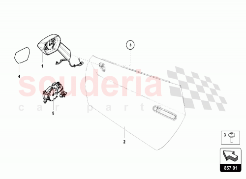 Part Diagram for Lamborghini 4T0857508B