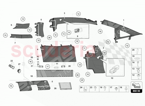 Part Diagram for Lamborghini 476868571N