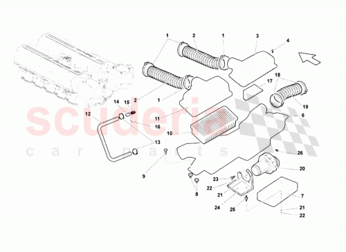 Part Diagram for Lamborghini 07L133843D