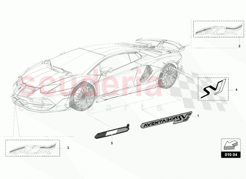 Part Diagram for Lamborghini 470010545