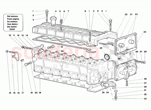 Part Diagram for Lamborghini 0011003696