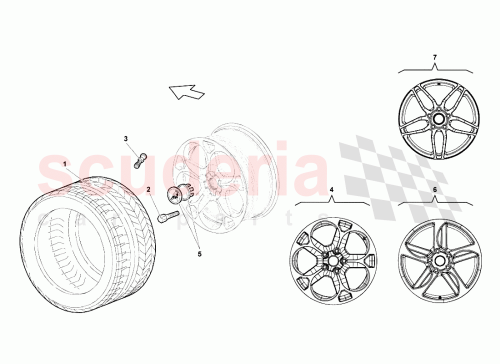Part Diagram for Lamborghini 410601017AM