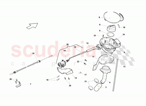 Part Diagram for Lamborghini 8Z0810773A
