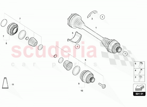 Part Diagram for Lamborghini 4M0598203A
