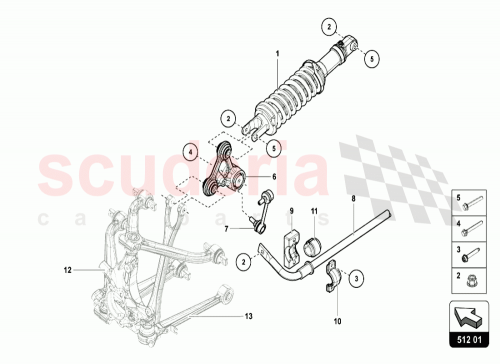 Part Diagram for Lamborghini 470512019S