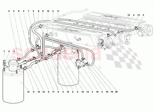Part Diagram for Lamborghini 008200610