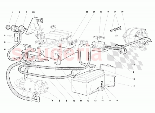 Part Diagram for Lamborghini 006134543