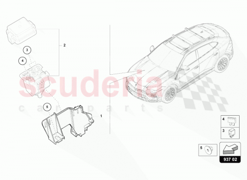 Part Diagram for Lamborghini 4M0907285A