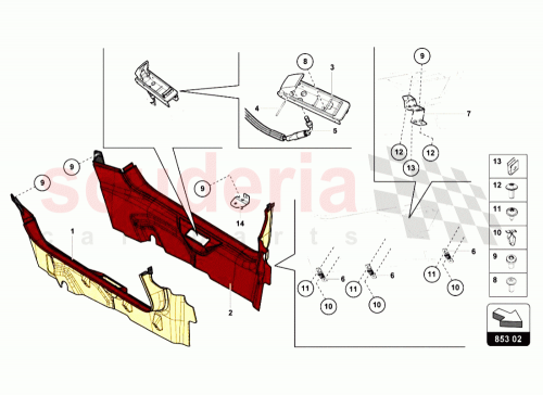 Part Diagram for Lamborghini 470867787