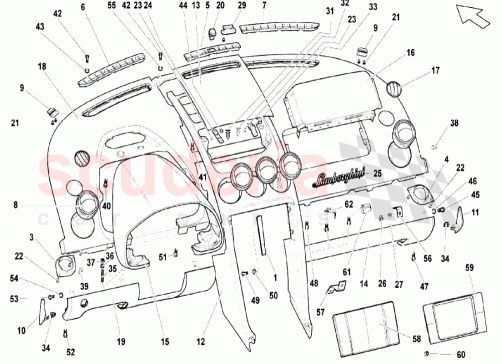 Part Diagram for Lamborghini 400820901D