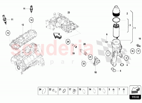 Part Diagram for Lamborghini 079198405E