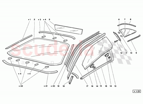 Part Diagram for Lamborghini 600941501