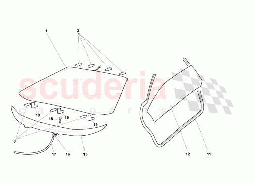 Part Diagram for Lamborghini 400127217