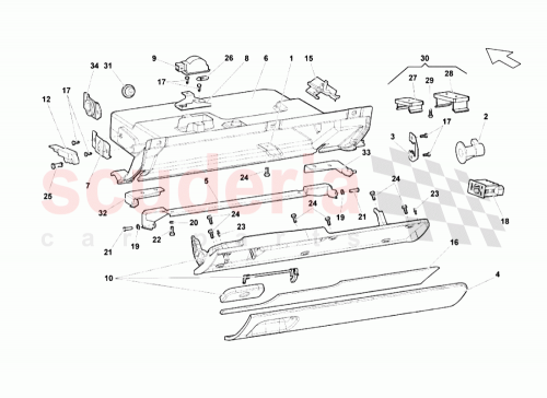 Part Diagram for Lamborghini 402858413D
