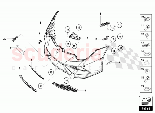 Part Diagram for Lamborghini 1J0858137B