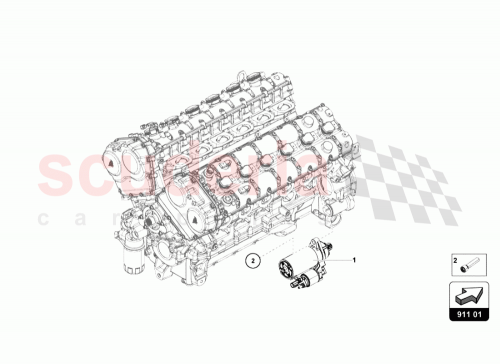 Part Diagram for Lamborghini 07M911024A