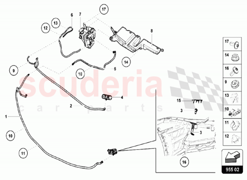 Part Diagram for Lamborghini 4T1955449A