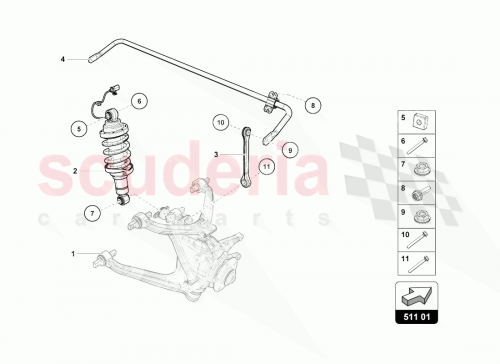 Part Diagram for Lamborghini 4T0512019AF