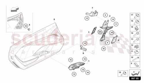 Part Diagram for Lamborghini 47B867196