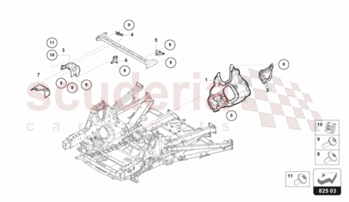 Part Diagram for Lamborghini 47B814284B