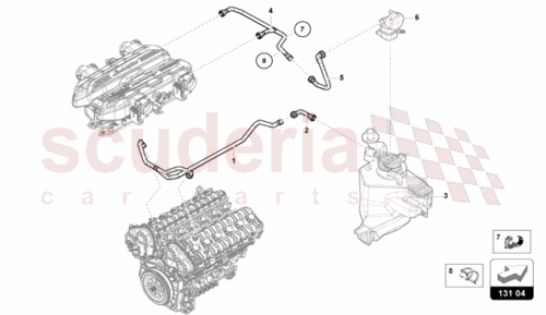 Part Diagram for Lamborghini 47B131597