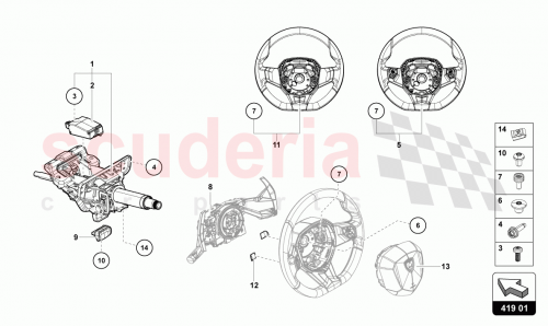 Part Diagram for Lamborghini 470419091DD