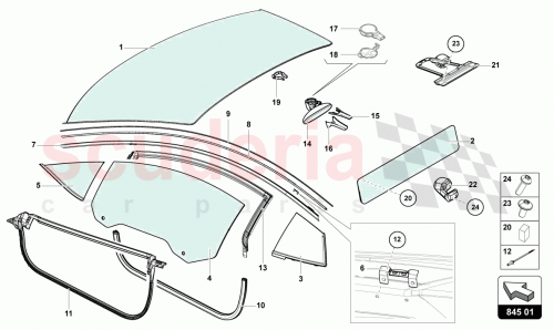 Part Diagram for Lamborghini 470845099G