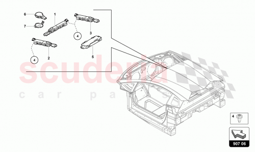 Part Diagram for Lamborghini 81A955559B