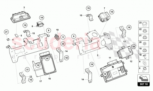 Part Diagram for Lamborghini 470907372E