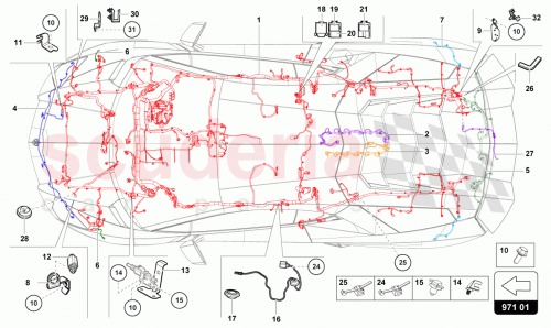 Part Diagram for Lamborghini 475971139DK